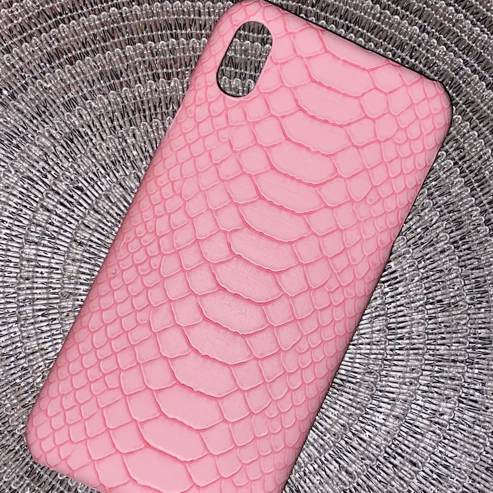 Pink Snake Skin iPhone XS Max Case